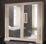 Гардероб отделка PLATINO ROZADO, детали хром, ручки хром, арт. LLA.WR.XT.33, LLASS