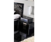 Прикроватная тумбочка, отделка LIQERIZIA и FOGLIA ARGENTO, арт. BL.BST.MR.38, BELLUTTI