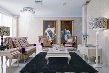 Журнальный стол, отделка сверкающий жемчужный лак, арт. FB.ET.RM.3, FRATELLI BARRI