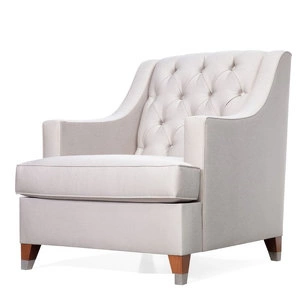 Кресло Hamptons отделка ткань кат E, матовый орех, цвет металла полированная сталь
