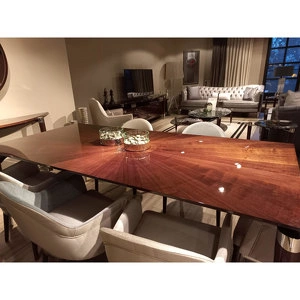 Обеденный стол Madison отделка глянцевый орех 2018, цвет металла хром