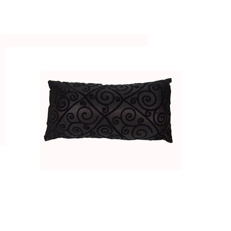 Подушка, ткань черная с выпуклым рисунком от GRAND SOLEIL, GS.CSH.InS.55