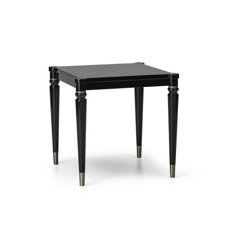 Приставной столик Lloyd отделка черный глянцевый ясень, цвет металла латунь от FRATELLI BARRI, FB.ST.LD.13