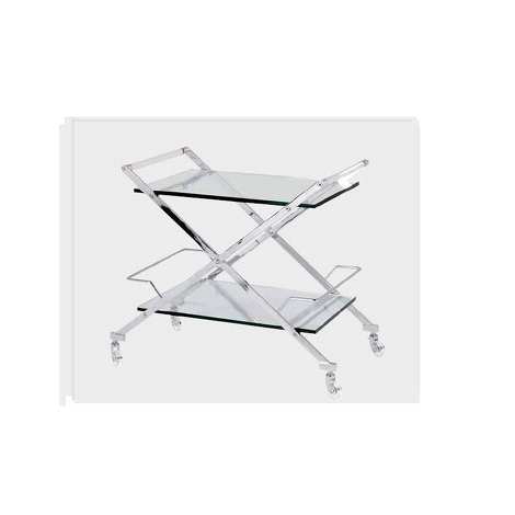 Сервировочный столик "LOFT", нержавеющая сталь/ стекло от EICHHOLTZ, EH.CT.FT.310