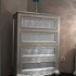 Комод высокий отделка сусальное серебро, покрытое лаком шампань от FRATELLI BARRI, FB.CHD.FL.130, 1-я фотография мини