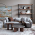 Диван-кровать Lunar отделка ткань кат. 5 col. Loop 15 Ash от MOD INTERIORS, MDI.SF.SL.247, 6-я фотография мини