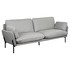 Диван Allure отделка ткань кат. C col. Sheford 991383-73 Stone, черный металл 23 см, C4 от MOD INTERIORS, MDI.SF.TEL.1143, 1-я фотография мини