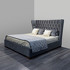 Кровать отделка шпон махагона C, ткань velour 12 от FRATELLI BARRI, FB.BD.SLN.702, 1-я фотография мини