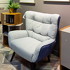 Кресло Joan отделка ткань кат. B, кожа кат. 60, черные ножки, C2 от MOD INTERIORS, MDI.ACH.TEL.329, 1-я фотография мини