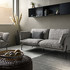 Диван Allure отделка ткань кат. C col. Chanel Mole 991434-63, черный металл 23 см, C4 от MOD INTERIORS, MDI.SF.TEL.799, 2-я фотография мини