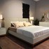 Кровать с решеткой отделка шпон ореха F, экокожа PU78, матовый лак RAL9002 от MOD INTERIORS, MDI.BD.CP.1, 8-я фотография мини
