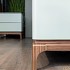 Кровать с решеткой отделка шпон ореха F, экокожа PU78, матовый лак RAL9002 от MOD INTERIORS, MDI.BD.CP.1, 10-я фотография мини