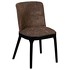 Стул отделка черный матовый лак, ткань Chenille AB 08 NW от MOD INTERIORS, MDI.CH.SL.67, 1-я фотография мини