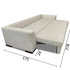 Диван-кровать Punta Dream отделка ткань кат. 5 col. Chenille AB02 NW от MOD INTERIORS, MDI.S-B.SF.14, 3-я фотография мини