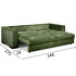 Диван-кровать Punta Dream с подушками 45*45 отделка ткань кат. 5 col. Velour VS 15 от MOD INTERIORS, MDI.SF.SL.191, 4-я фотография мини