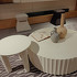 Приставной столик отделка бело-кремовый лак от MOD INTERIORS, MDI.ST.WS.61, 3-я фотография мини