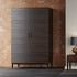 Гардероб отделка шпон эбони, черный матовый лак, латунь от MOD INTERIORS, MDI.WR.BS.9, 1-я фотография мини
