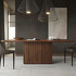 Обеденный стол отделка шпон ореха F, темно-серый матовый лак от MOD INTERIORS, MDI.DT.MN.34, 1-я фотография мини