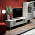 Тумба под TV отделка серый матовый лак RAL 7044 от MOD INTERIORS, MDI.TV.RD.92, 2-я фотография мини