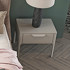 Прикроватная тумбочка отделка серый матовый лак RAL 7044 от MOD INTERIORS, MDI.BST.RD.87, 1-я фотография мини