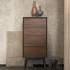 Комод высокий отделка шпон ореха F, серый матовый лак от MOD INTERIORS, MDI.CHD.SA.39, 2-я фотография мини