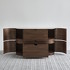 Комод отделка V36F шпон ореха, M80T белая керамика, PU 266# от MOD INTERIORS, MDI.CHD.TA.11, 3-я фотография мини