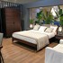 Кровать отделка шпон эбони, черный матовый лак, экокожа PU63 от MOD INTERIORS, MDI.BD.BS.1, 7-я фотография мини
