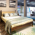 Кровать отделка шпон эбони, черный матовый лак, экокожа PU63 от MOD INTERIORS, MDI.BD.BS.1, 6-я фотография мини