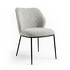 Стул отделка ткань Milan col. 105, ножки черное порошковое покрытие от MOD INTERIORS, MDI.CH.TOL.43, 1-я фотография мини
