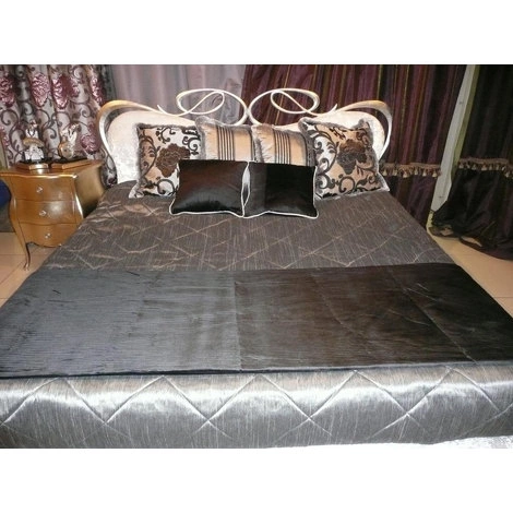 ROYAL Комплект покрывало, плед, 6 подушек, цвет темно-серебряный от ORANGE DECOR, OD.PL.RC.10