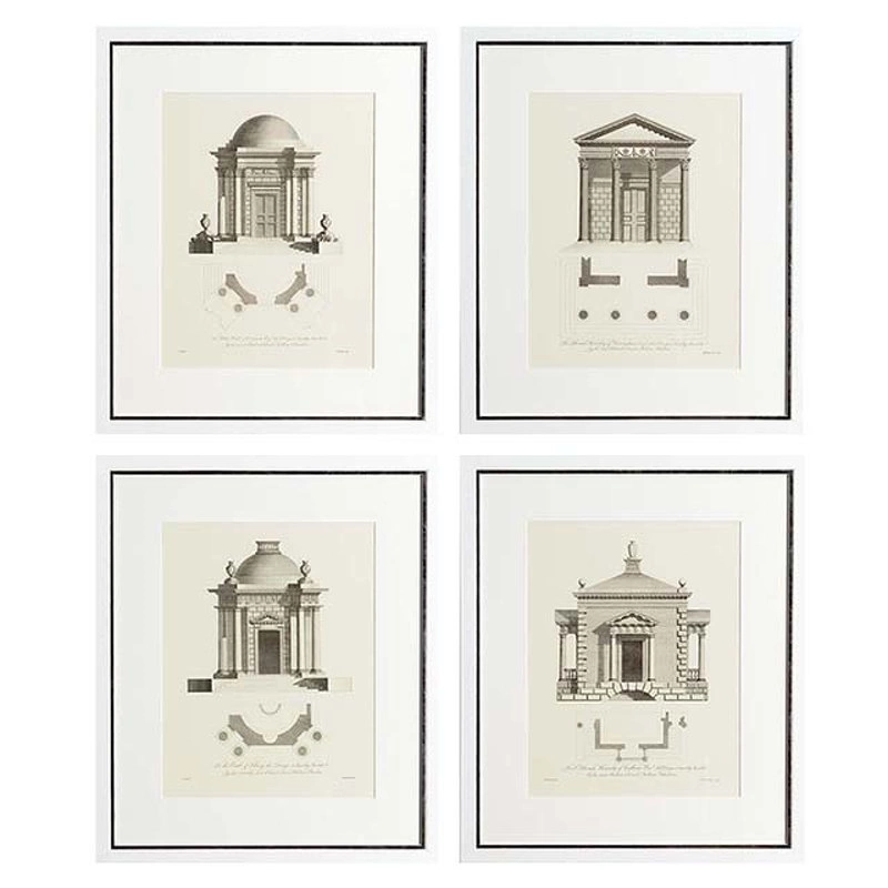 Комплект из четырех картин Architecture от EICHHOLTZ, EH.PCT.ACC.816