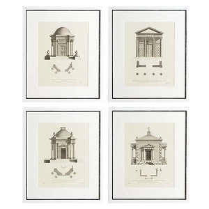Комплект из четырех картин Architecture