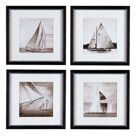 Комплект из четырех картин Michael Kahn Boat от EICHHOLTZ, EH.PCT.ACC.814