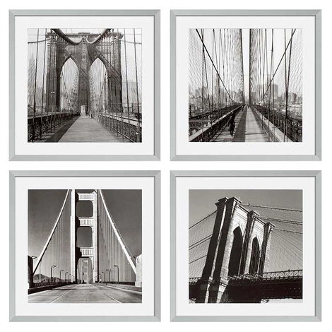 Комплект из четырех картин New York Bridges от EICHHOLTZ, EH.PCT.ACC.825