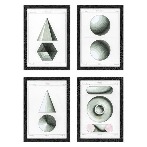 Комплект из четырех картин Spherical Projection от EICHHOLTZ, EH.PCT.ACC.861