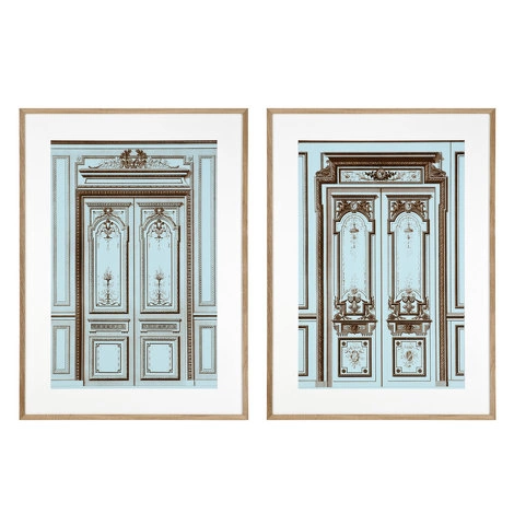 Комплект из двух картин French Salon Doors СНЯТО С ПРОИЗВОДСТВА от EICHHOLTZ, EH.PCT.ACC.842