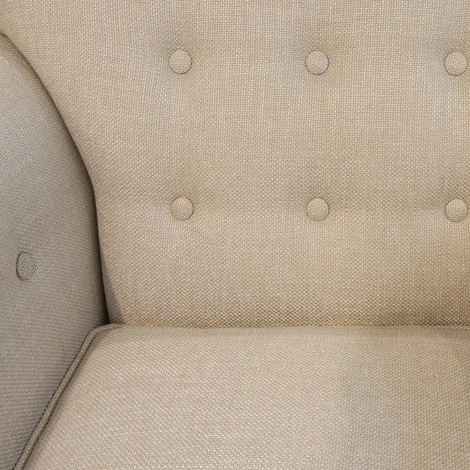 Кресло отделка шпон махагона C, ткань кремовая рогожка от FRATELLI BARRI, FB.ACH.MES.155
