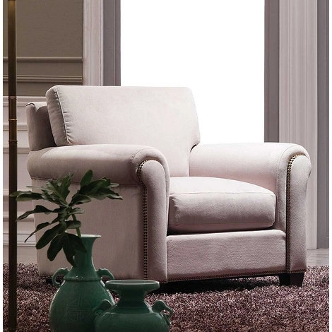 Кресло отделка шпон махагона C, ткань светло-серый велюр от FRATELLI BARRI, FB.ACH.MES.185