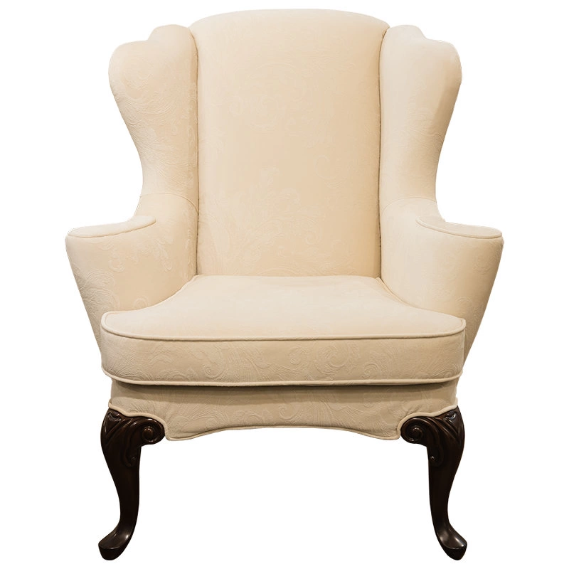 Кресло отделка шпон махагона C, ткань Nuance-1B от FRATELLI BARRI, FB.ACH.MES.325
