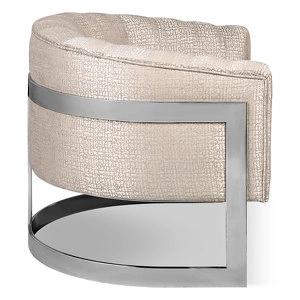 Кресло Vivienne отделка ткань кат. D, цвет металла дымчатый хром
