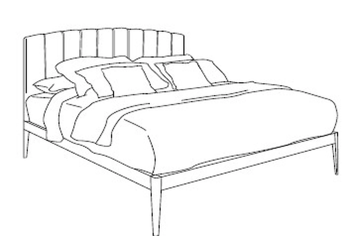 Кровать от LA EBANISTERIA, EB.BD.IT.472