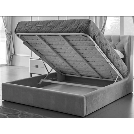 Кровать с подъемным механизмом отделка silver C-L, ткань Marisa-91A от FRATELLI BARRI, FB.BD.FO.641