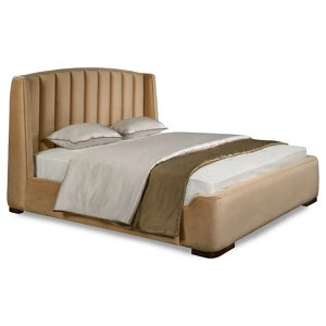 Кровать с решеткой отделка ткань Velour 220-06