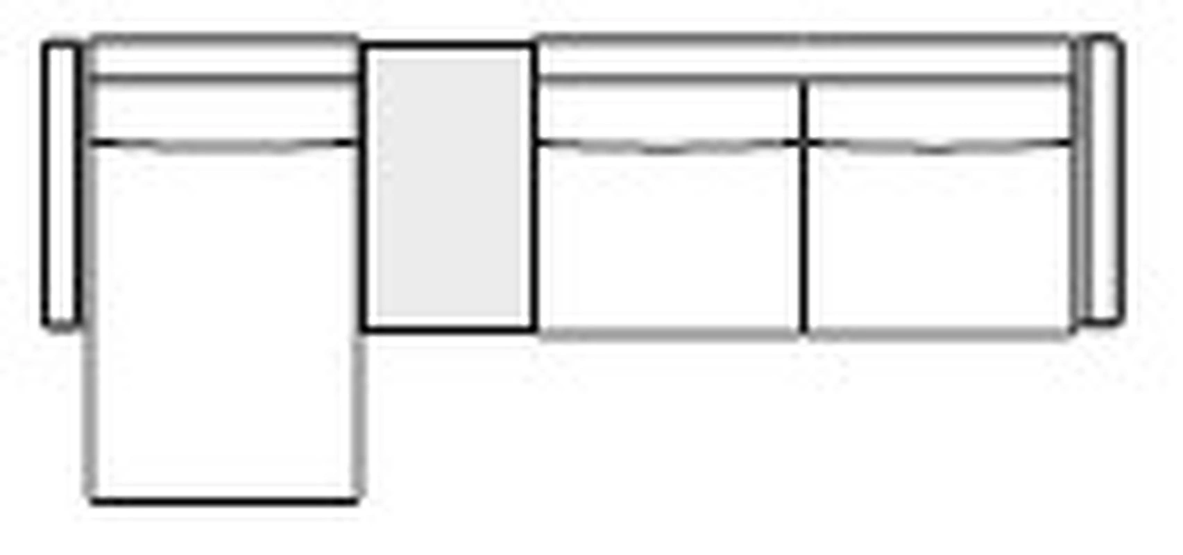 Модульный диван Gregory (левый) от DOIMO SALOTTI, DS.SF.SCD.5