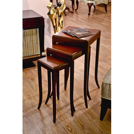 Набор столиков (3шт) отделка шпон махагона цвет С от FRATELLI BARRI, FB.ET.MES.208