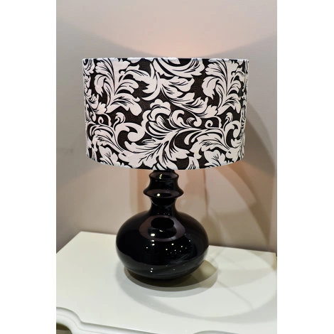 Настольная лампа отделка черный блестящий лак от FRATELLI BARRI, FB.L-4.PL.14