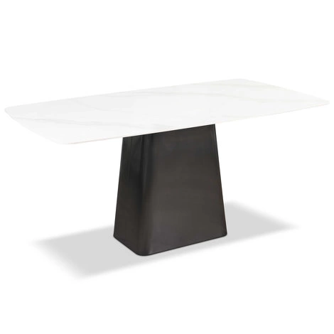 Обеденный стол отделка искусственный камень 8, черный металл от FRATELLI BARRI, FB.DT.CPT.41