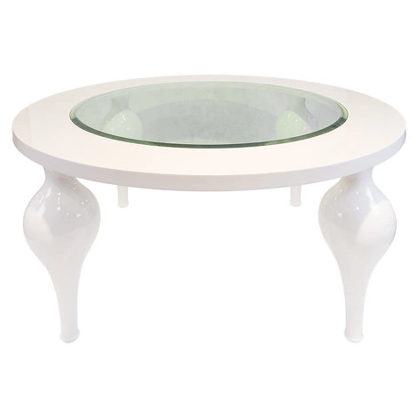 Обеденный стол отделка белый блестящий лак от FRATELLI BARRI, FB.DT.PL.42