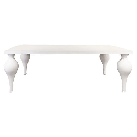 Обеденный стол отделка белый блестящий лак от FRATELLI BARRI, FB.DT.PL.58