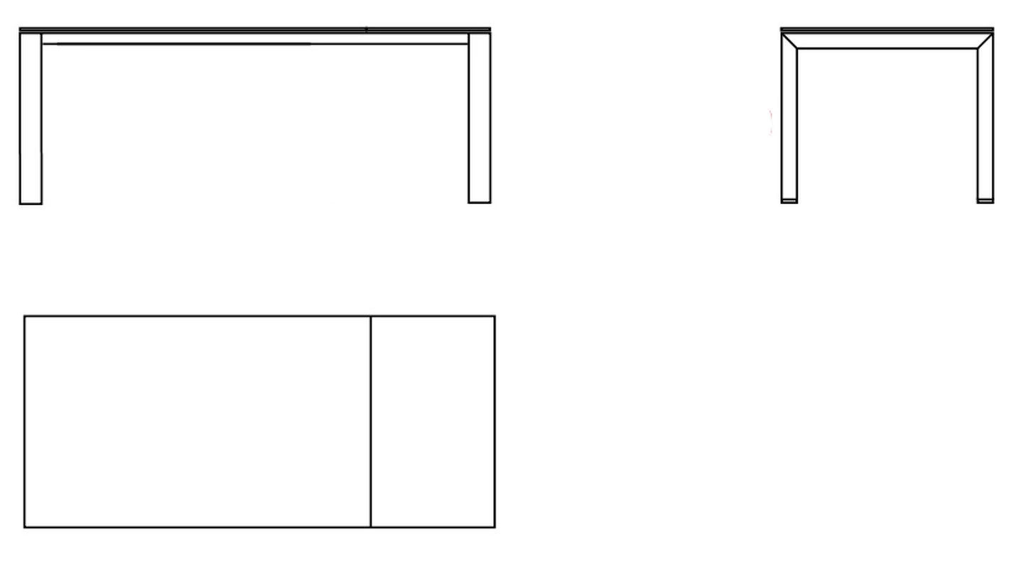 Обеденный стол (раздвижной) Dolmen от VARASCHIN, VN.DT.DO.1
